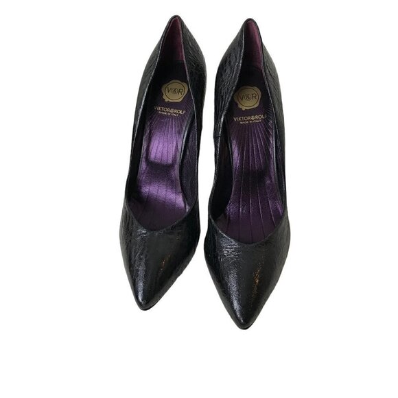 VIKTOR & Rolf Black Leather Pumps Size 37 - Picture 4 of 6